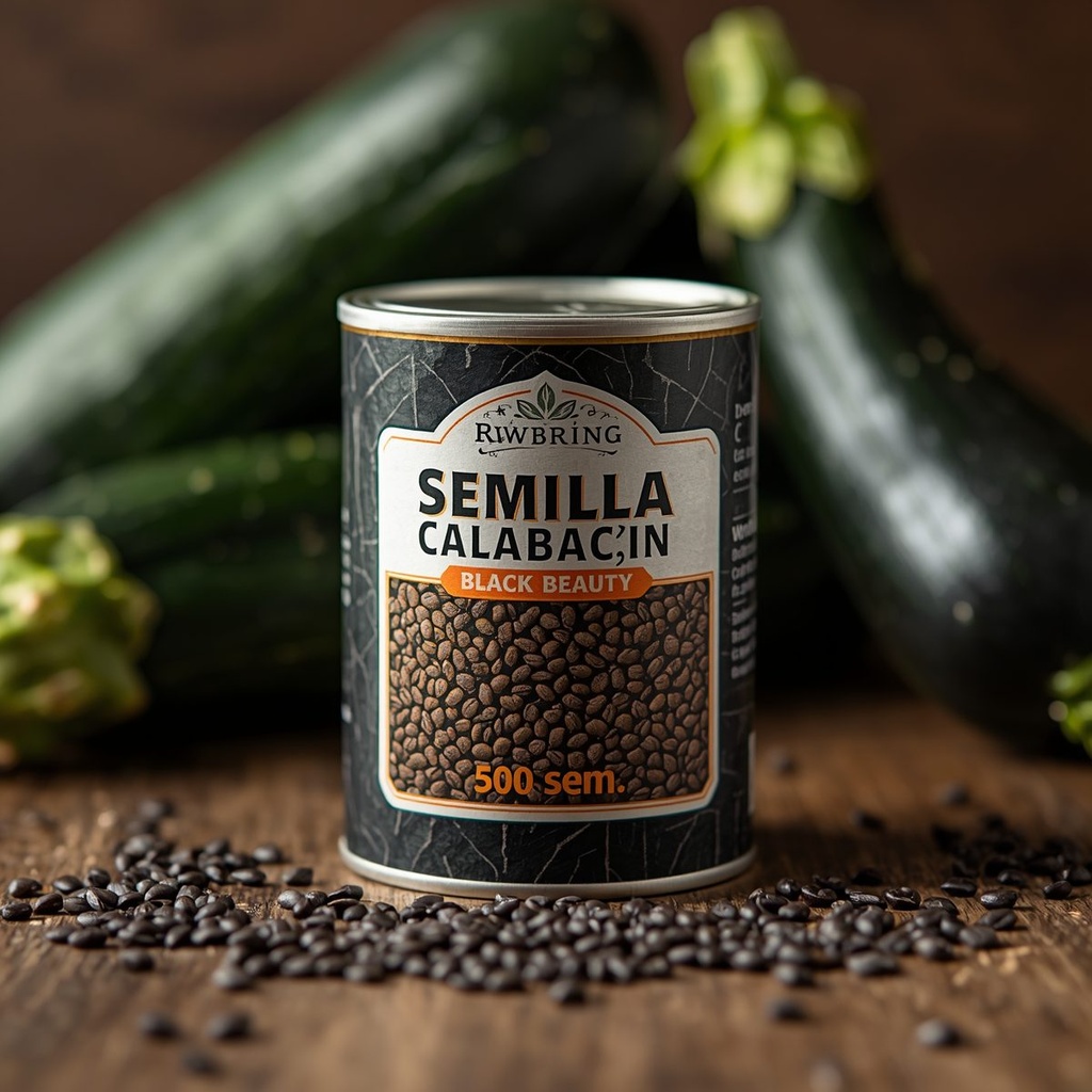 [SEM-010] Courgette Seed Black Beauty (tin of 500 seeds)